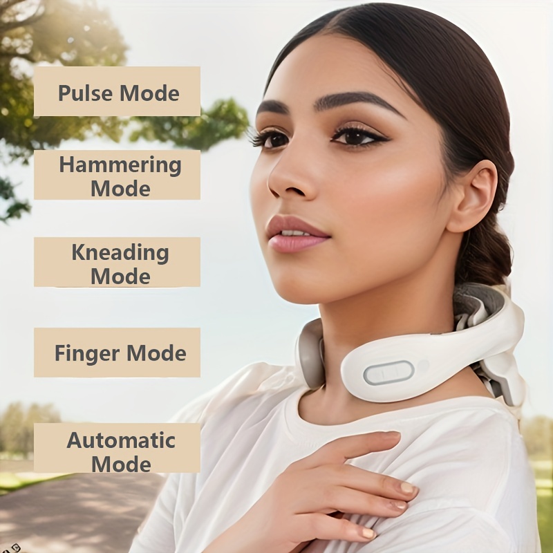 Neck Relax Massage Machine, Low Frequency Pulse Smart Neck Massager Relieve  Fatigue Long Endurance 6 Modes For Outdoor Use 