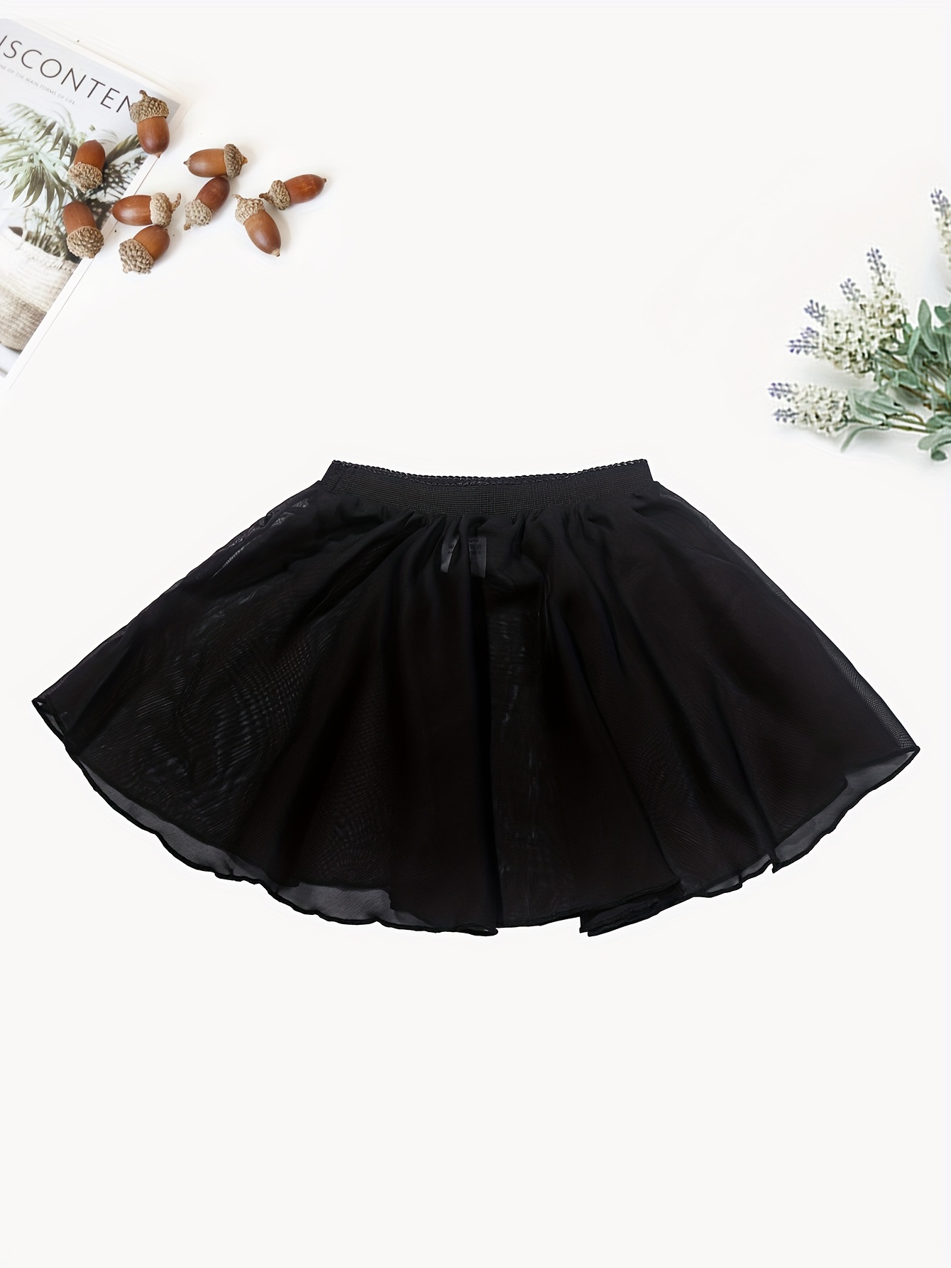 Girls Ballet Mesh Skirt for Performance Party
