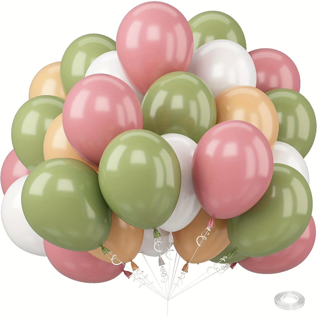 

61pcs, Pink Green Latex Balloons, Wedding Decor, Birthday Decor, Anniversary Decor, Graduation Decor, Holiday Decor, Celebration Decor, Theme Event Decor, Indoor Decor, Party Decor Supplies