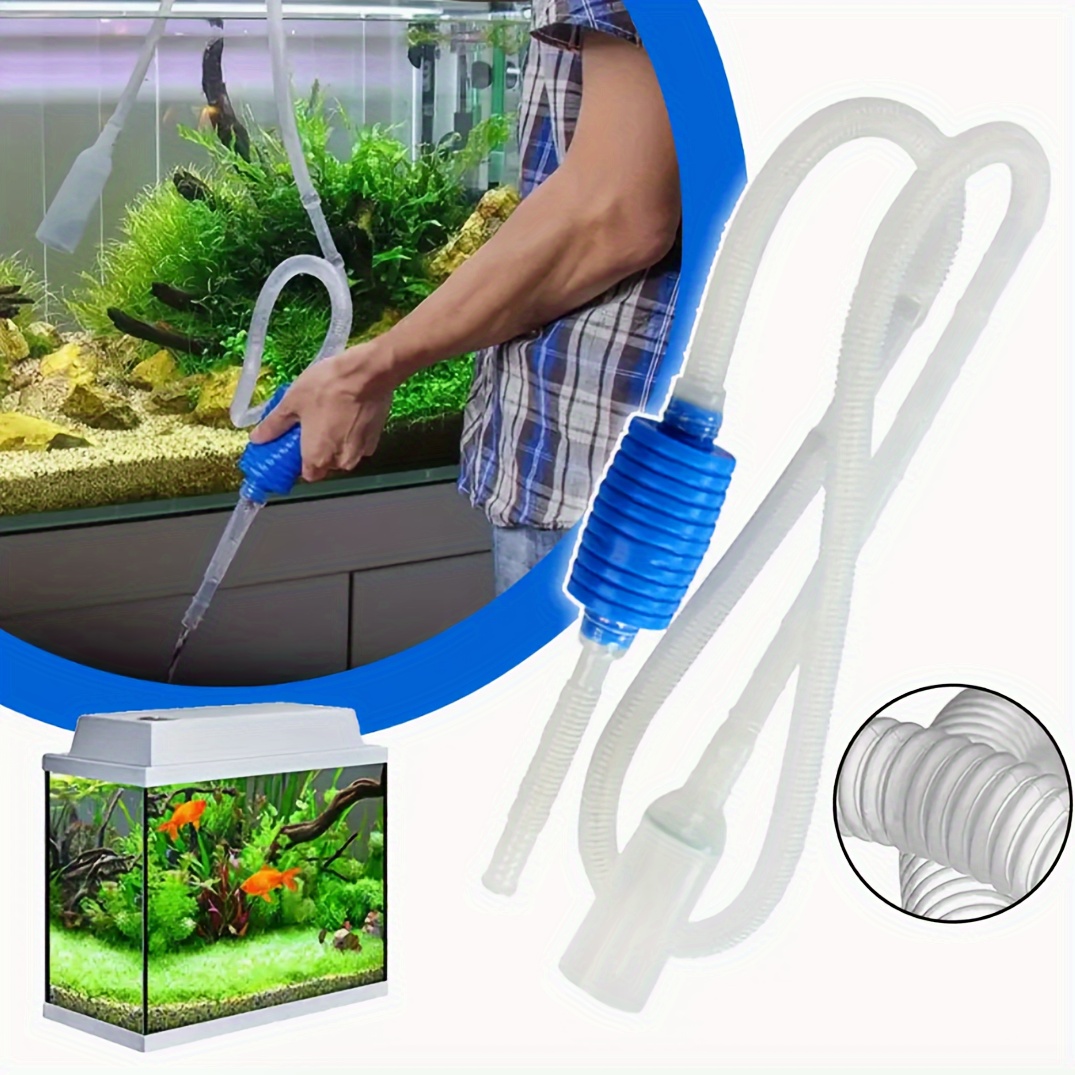 Mini Aquarium Fish Tank Cleaning Tools, Set Of Siphon Hose, Dropper And  Scraper For Water Changing, Feeding And Waste Cleaning