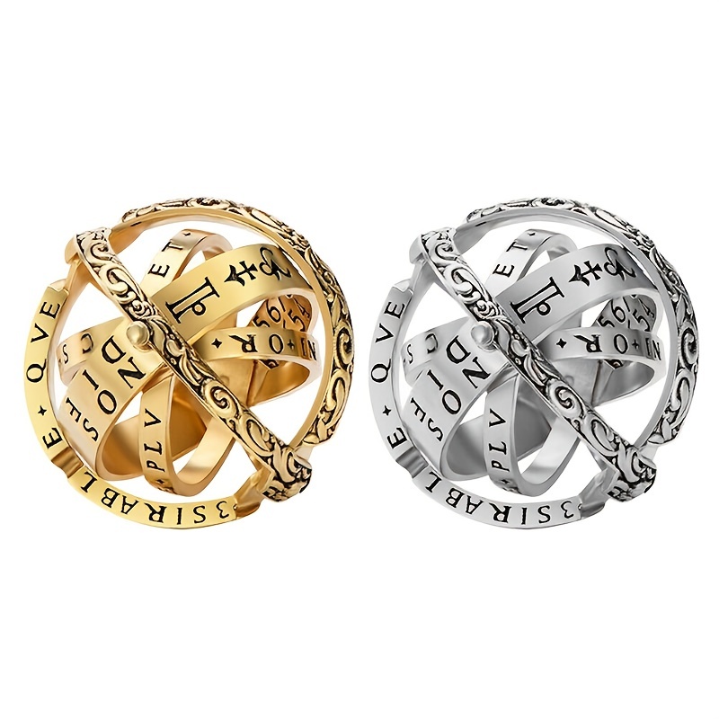 Creative Retro Ball Shaped Ring for Men