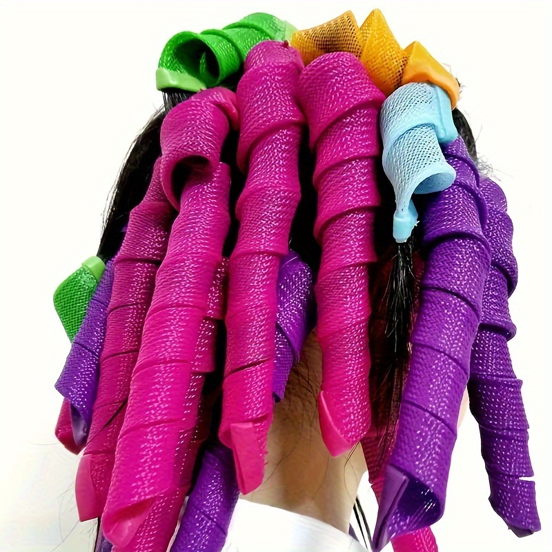 

18pcs/set Heatless Spiral Curlers Magic Hair Curlers Styling Kit Soft Hair Curler Magic Hair Rollers Diy Hair Styling Tools