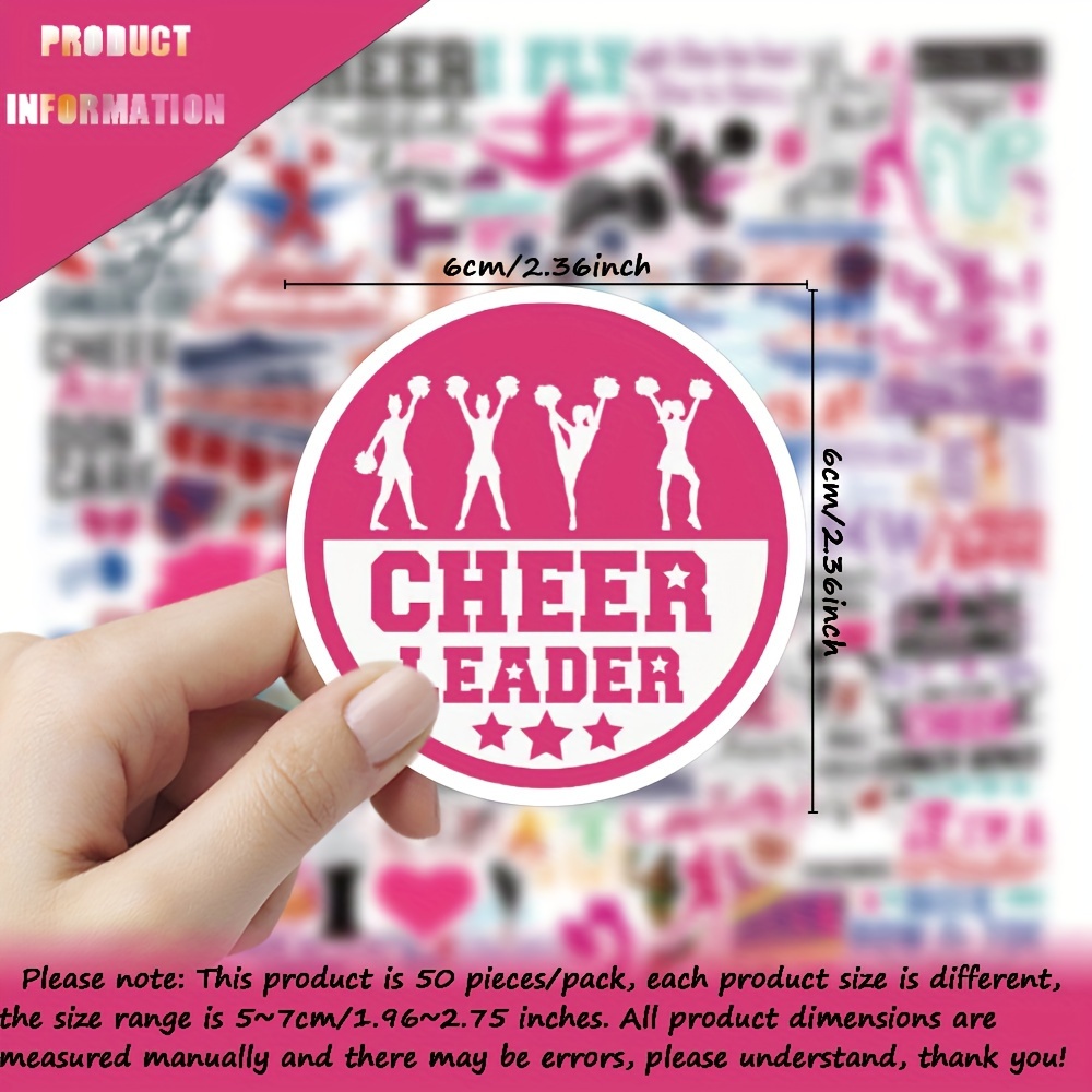 Personalized Cheerleading Stickers