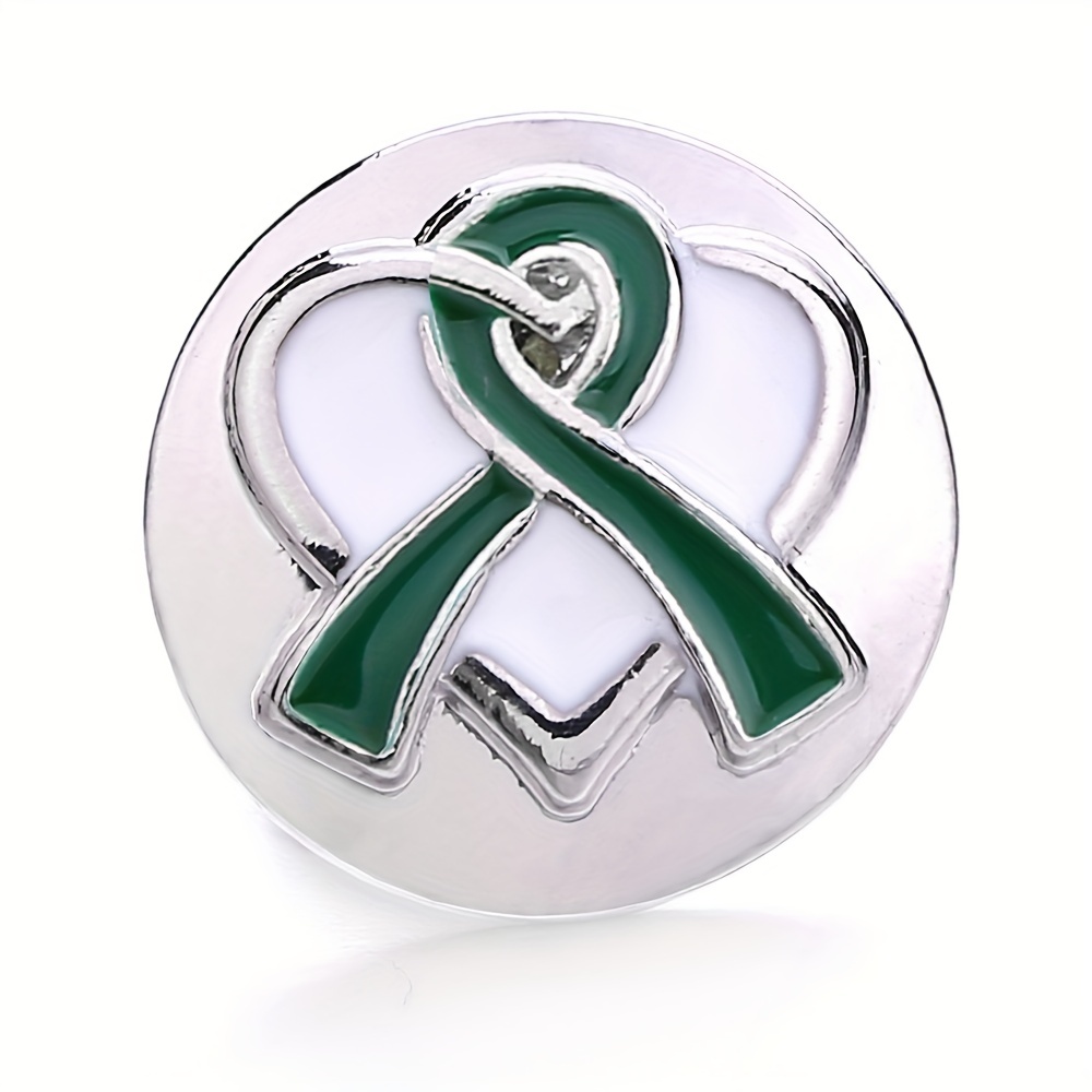 1pc Ribbon Round Button 18mm Drill Buckle Bangle DIY Accessories