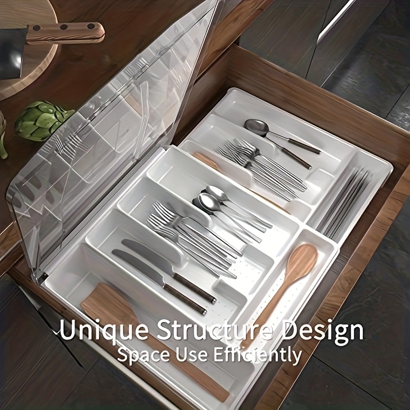 My Space Organizers Soporte para utensilios de cubiertos, organizador de  cubiertos para servilletas, cubiertos, cuchara, tenedor, cuchillo para