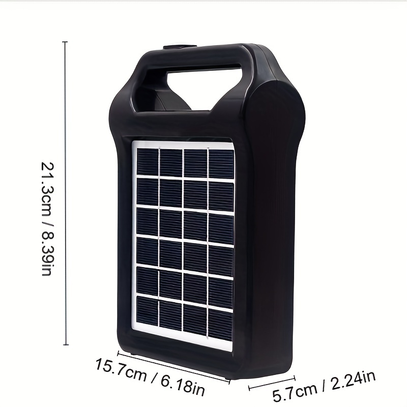 Portable 6v Rechargeable Panneau Solaire Générateur de Stockage d'Energie  Système Chargeur Usb Avec Lampe Éclairage Maison Système d'Energie Solaire  Kit