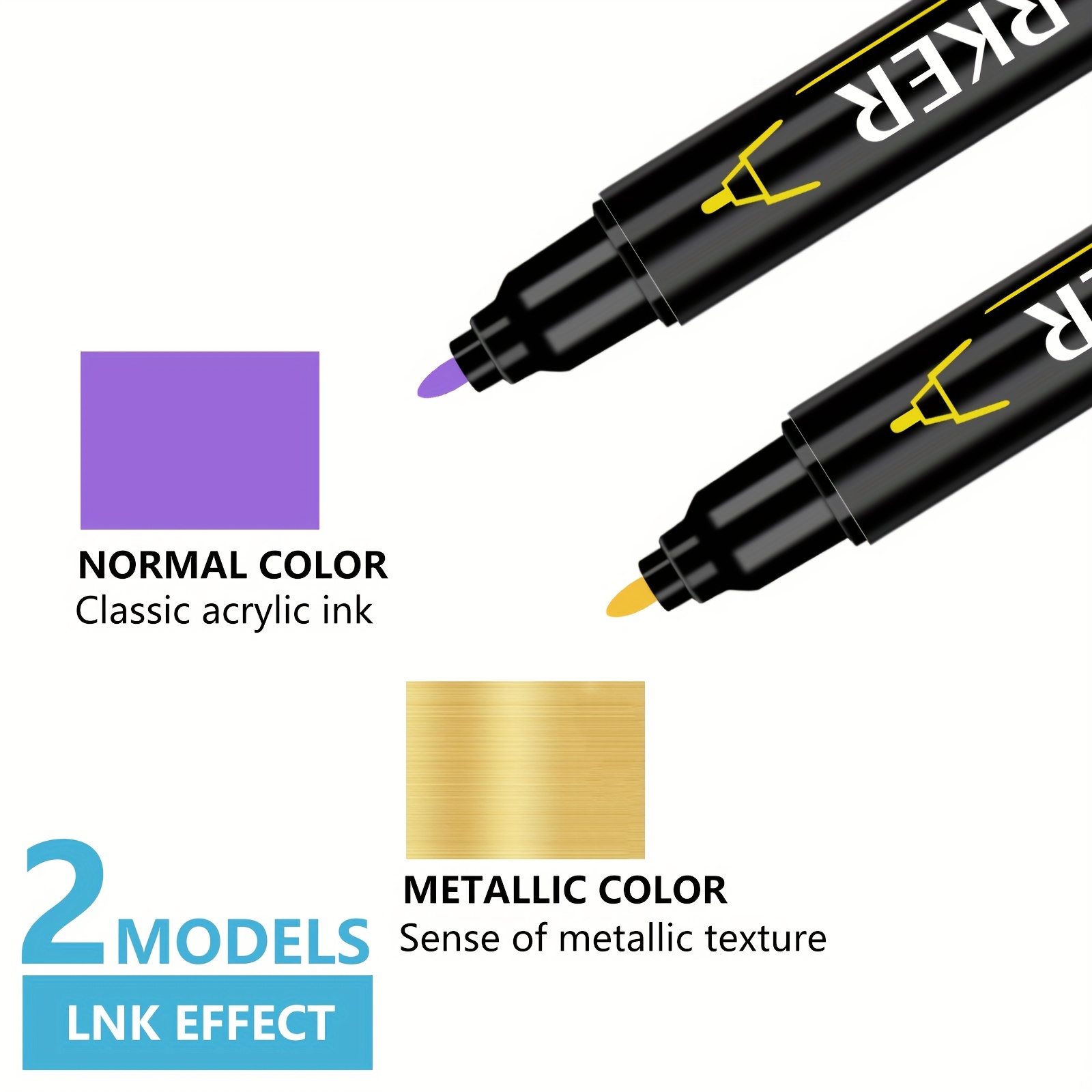 Colors Acrylic Double Tip Acrylic Paint Marker Pens Fine - Temu