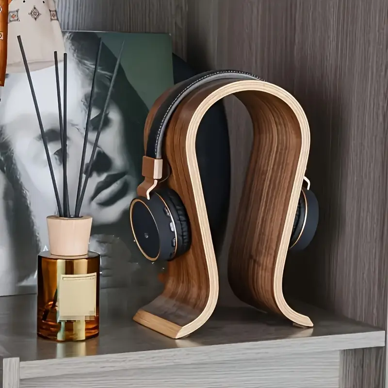 Wooden Headphone Stand U Shape Headphone Holder Classic - Temu