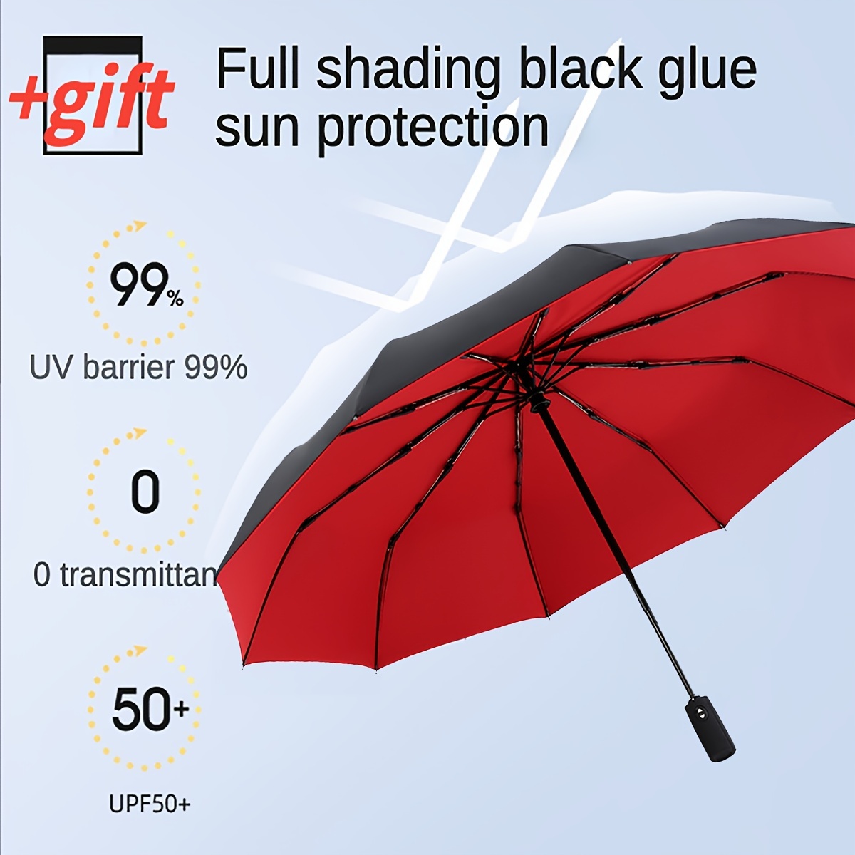 

Super Large And Sturdy Anti Storm Ten Bone Enlarged Umbrella Folding Sun Umbrella For Men And Women