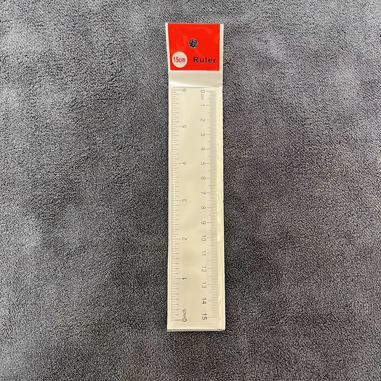 2 Pack Plastic Ruler Straight Ruler Measuring Tool 12 Inches, Clear