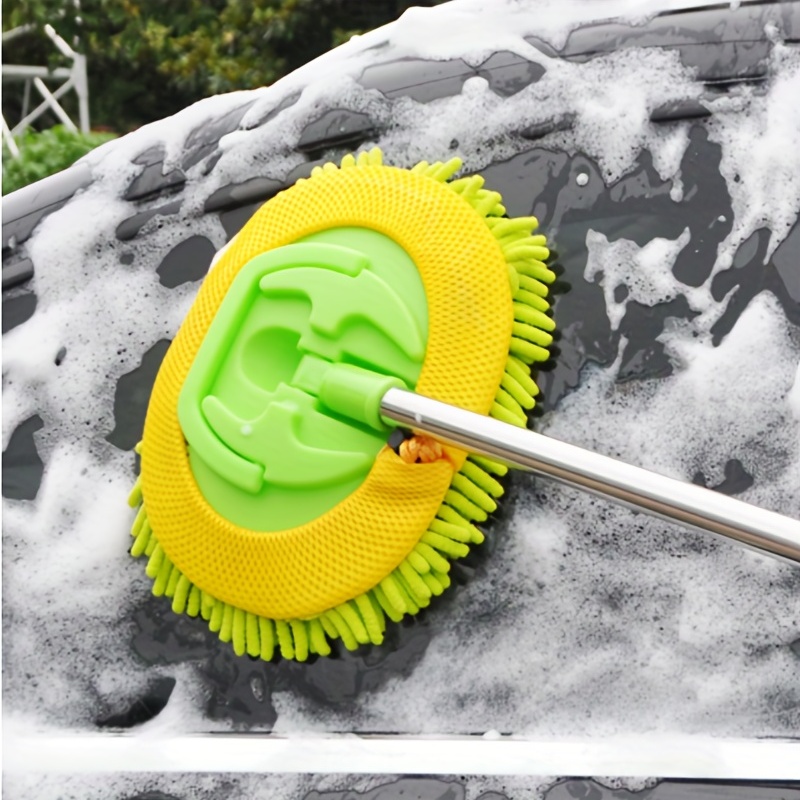 Car Wash Brush Mop Kit Mitt Sponge With Long Handle Car - Temu