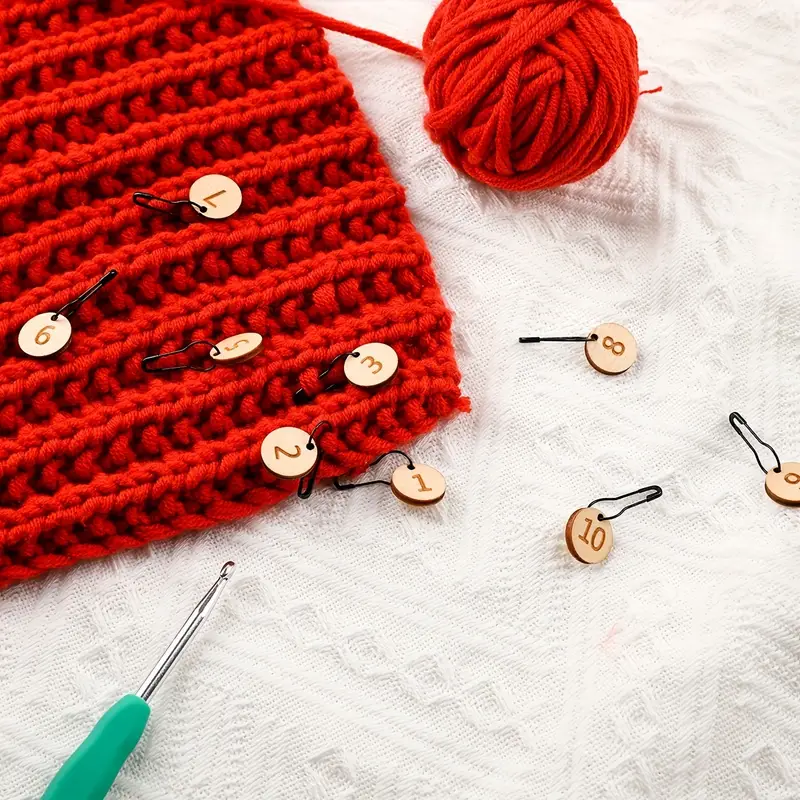 Urmspst Stitch Markers 180PCS Crochet Stitch Markers for Knitting Sewing  Stitching Crochet Markers, 12 Colors with Storage Case