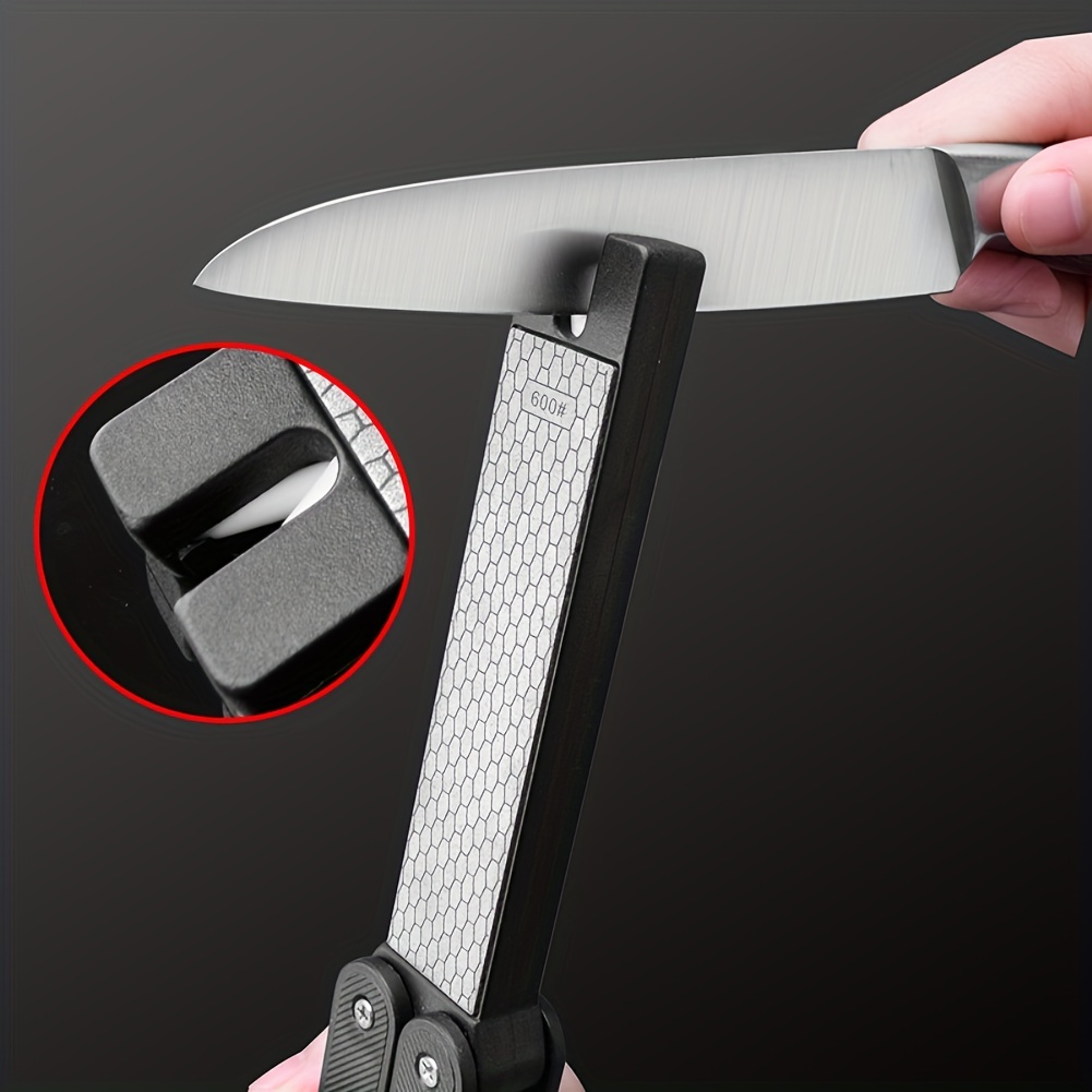 Portable Folding Knife Sharpener Double sided Diamond Stone - Temu