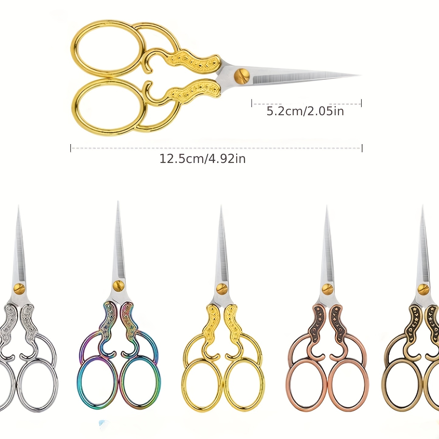 Plum Flower Retro Handmade Scissors Cutting Thread Head - Temu