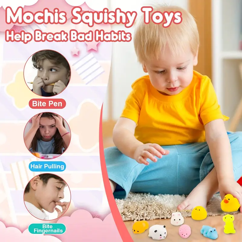 Mochi Squishy Toys Kawaii Mochis Squishies Animals Easter - Temu