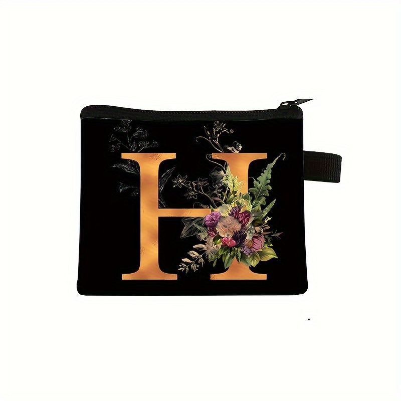 Letter Flower A z Pattern Wallet 26 Letter Flower Double - Temu