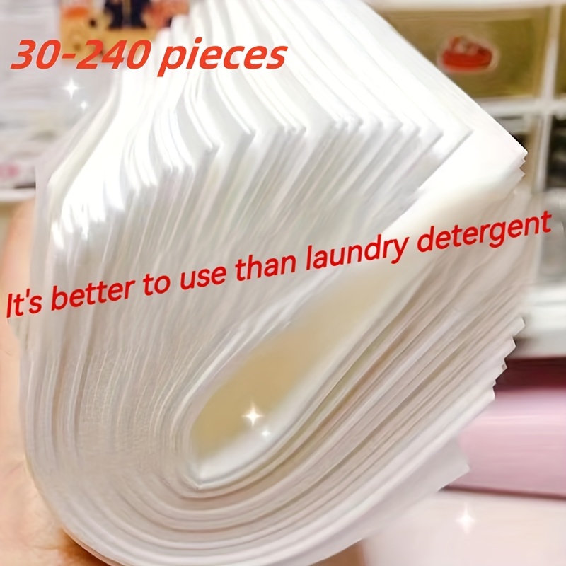 APPTRIN Laundry Detergent Sheets 120 Load,Fresh Scent Travel Laundry Sheets  Washing Sheets for Home Dorm Travel 60 Sheets