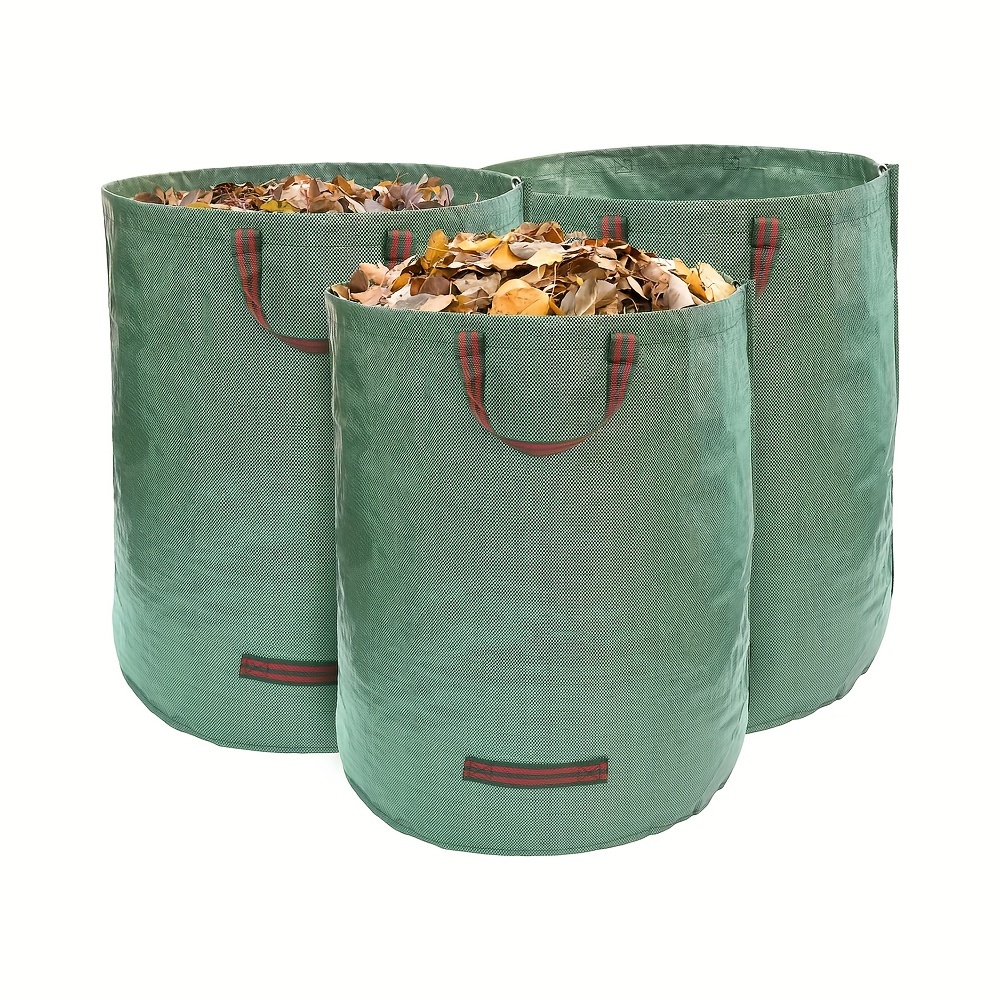 Large Capacity Garden Bag Garden Waste Bag Garden Waste Woven Rubbish Bags  Leaf Sack Foldable Trash Can Trash Containers - AliExpress