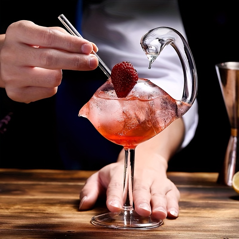 Verre À Cocktail Créatif En Forme De Porcupin, Poisson/cygne/rose