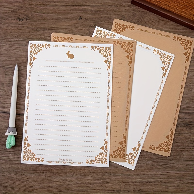 MHwan carta da lettere con busta, Cartoleria vintage con stampa fulmine  abbronzante, cancelleria spessa e opaca per ragazze, set di cancelleria  romantico ed elegante per adulti, 16 cancelleria,8 buste : :  Cancelleria