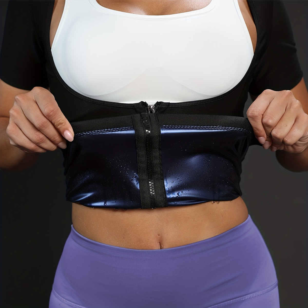 Premium Sweat Waist Trainer Women Compression Body Shaper - Temu