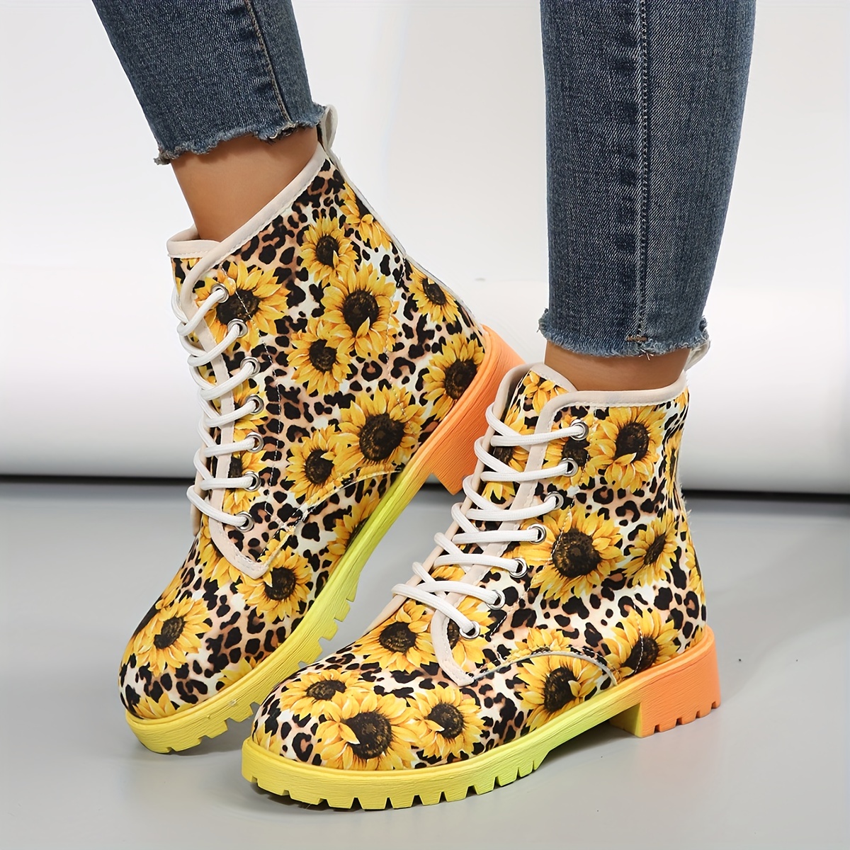 Sunflower on sale combat boots