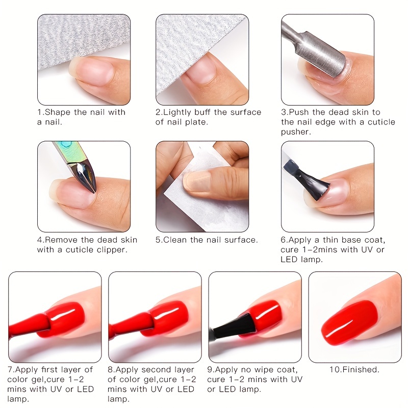 Neon Nude Gel Nail Polish Soak Off for Salon Manicures