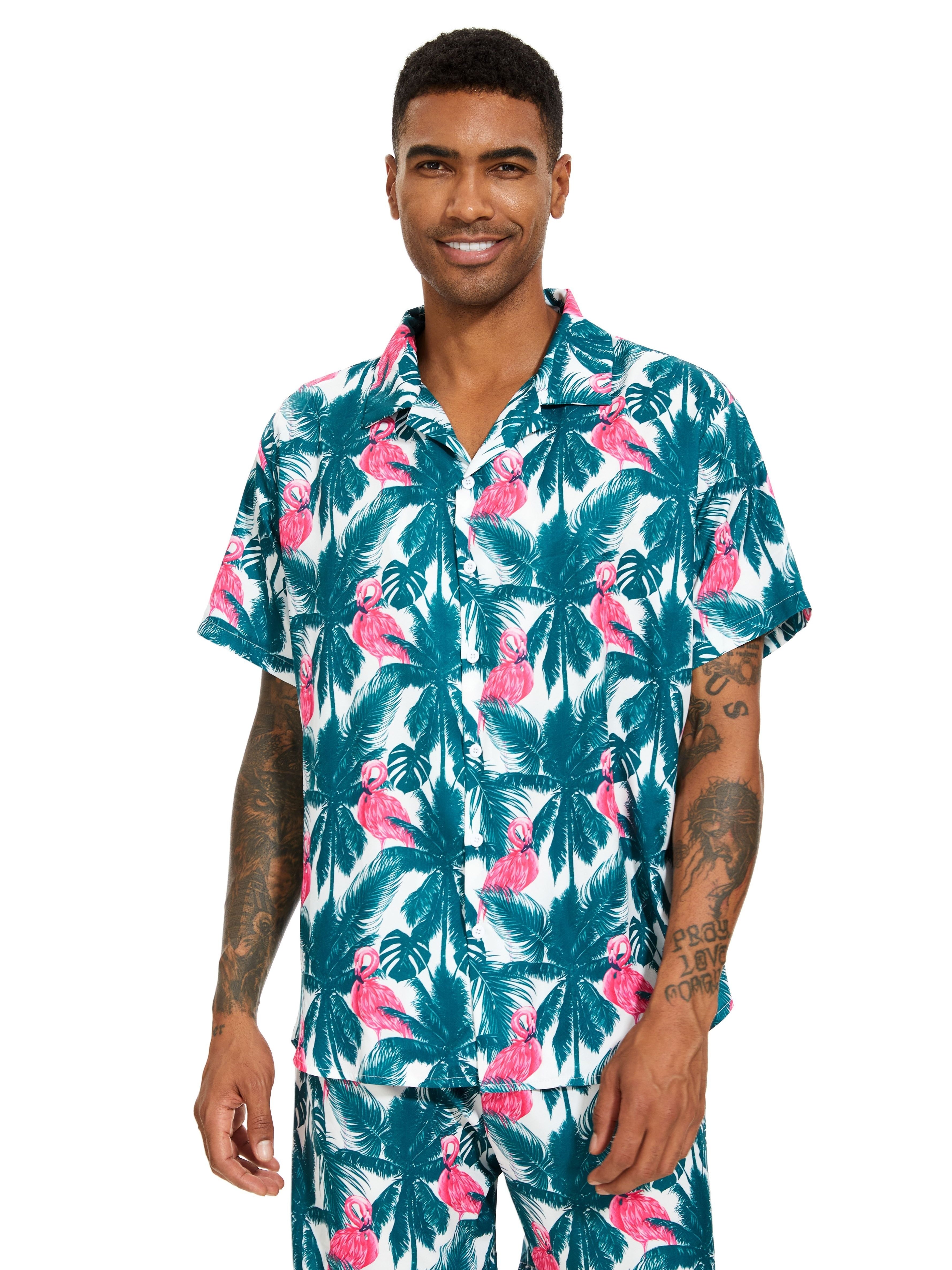 Boston Red Sox Tommy Bahama Flamingo King Button-Up Shirt - Red