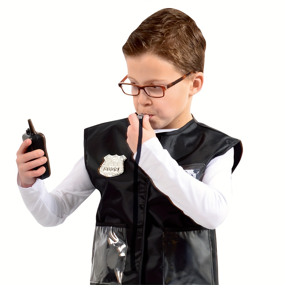 Disfraz De Oficial De Policía Para Niños, Cosplay De Rol Y Accesorios Para  Disfrazarse De Policía, De 3 A 6 Años