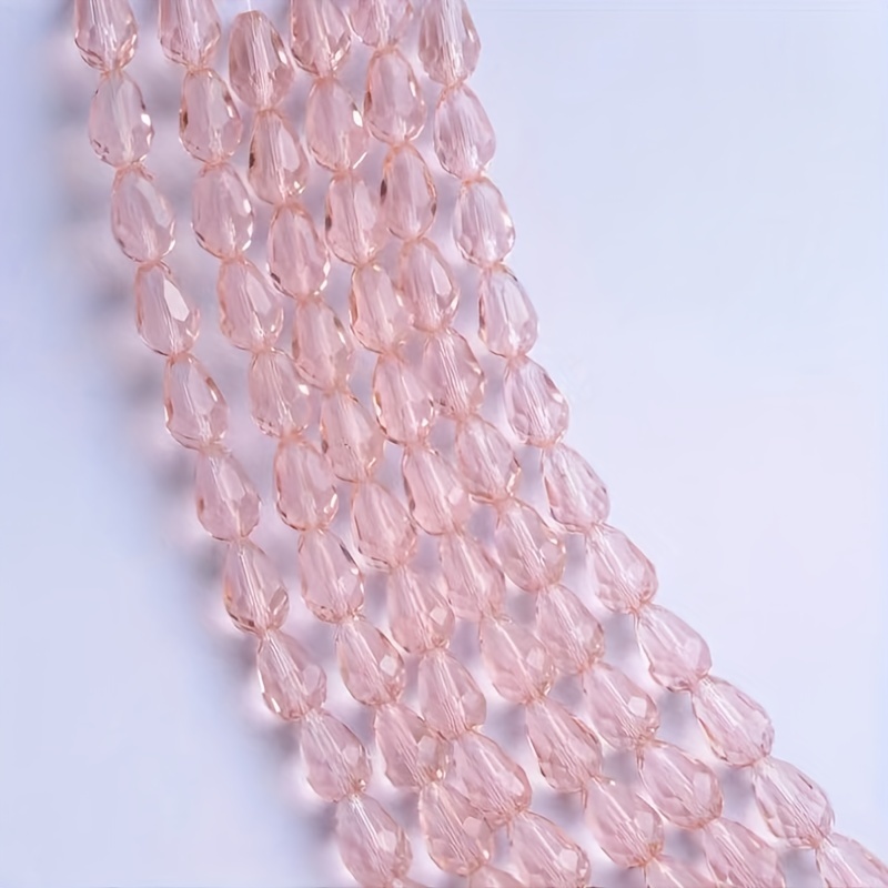 Large Teardrop Pendant Bead Crystal Glass Diy Handmade Beads - Temu