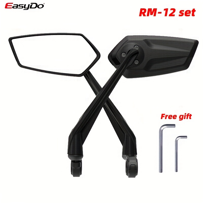 EasyDo Bicycle Rear View Mirror Bike Cycling Wide Range Back Sight  Reflector Adjustable Left Right Mirrors