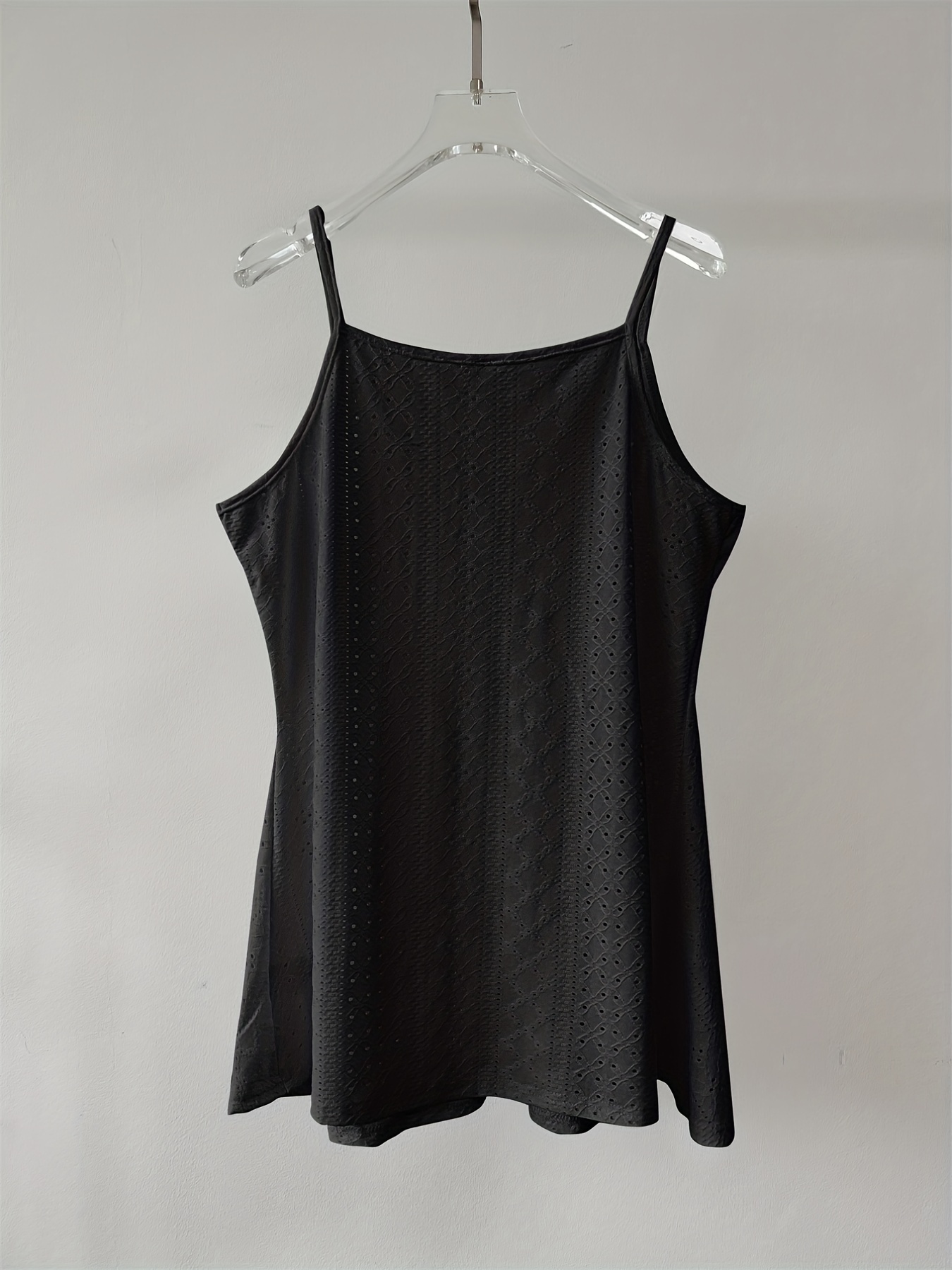 Eyelet Spaghetti Strap Cami Top Summer Women's Clothing