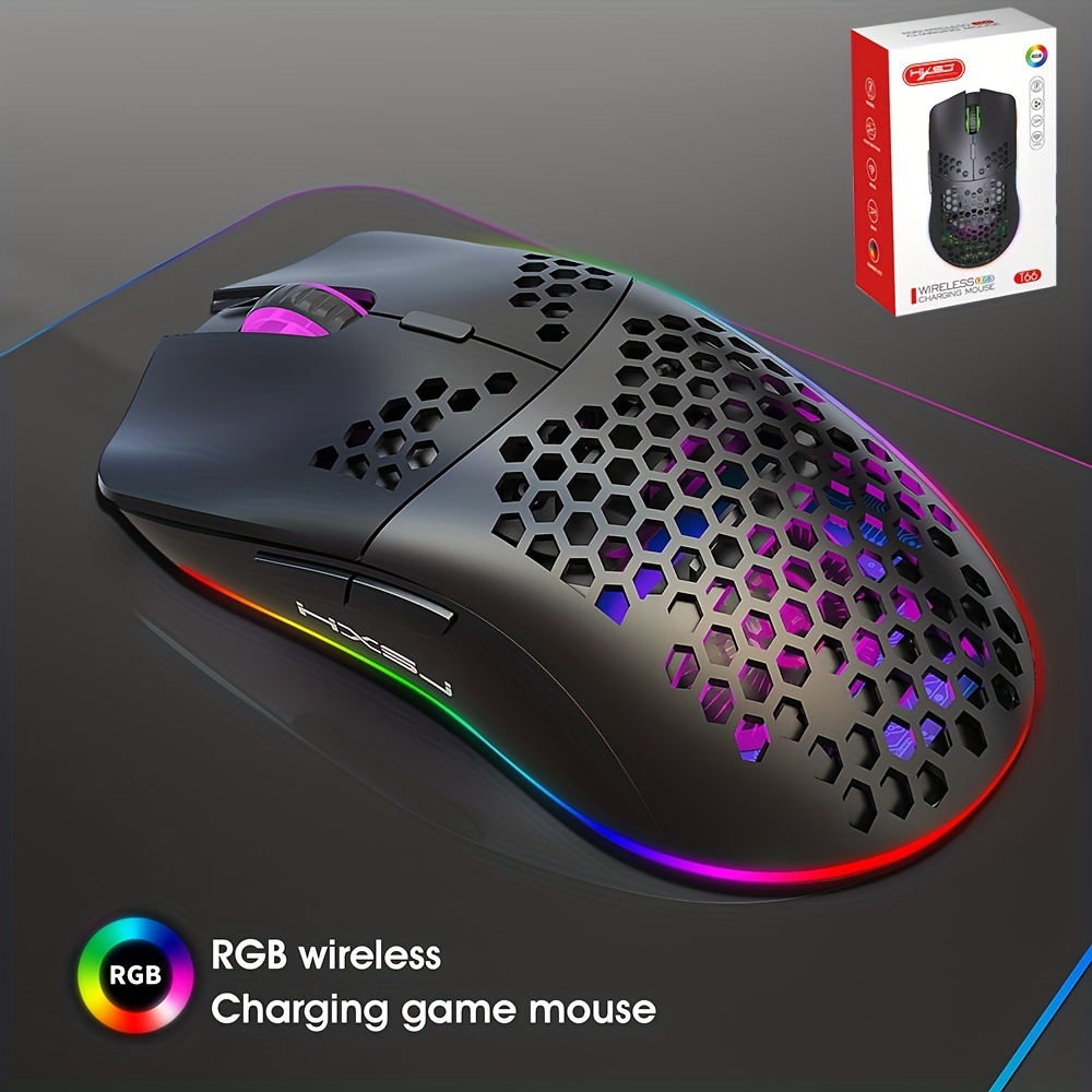 Rechargeable Wireless Rgb Light Mouse Hxsj Optical Mouse Usb - Temu  Philippines