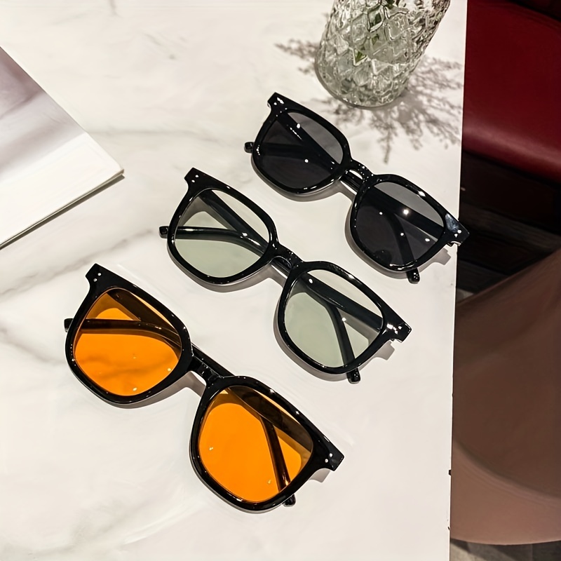 Fashion Square Sunglasses Uv Protection Eyewear Outdoor - Temu