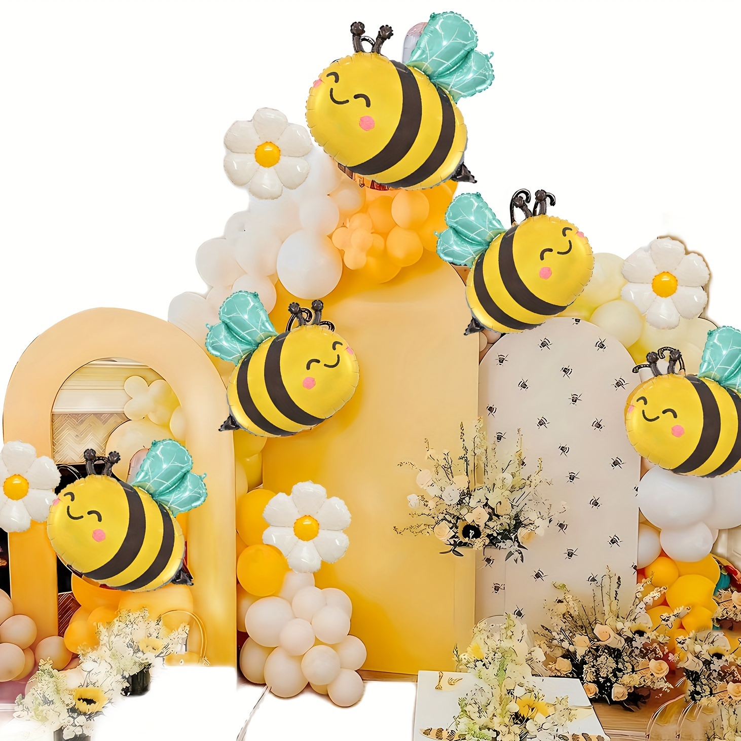 118 Piezas Kit Arco Guirnalda Globos Tema Abeja Decoración - Temu Chile