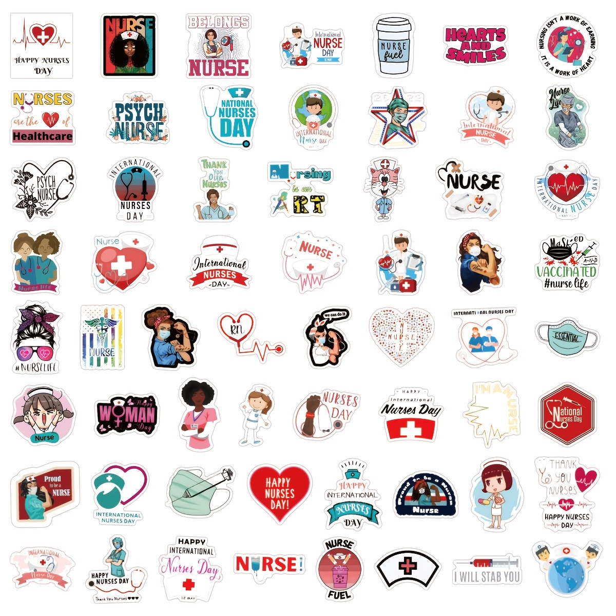 Nurse Stickers Vinyl Nursing Stickers Decals For Laptops - Temu