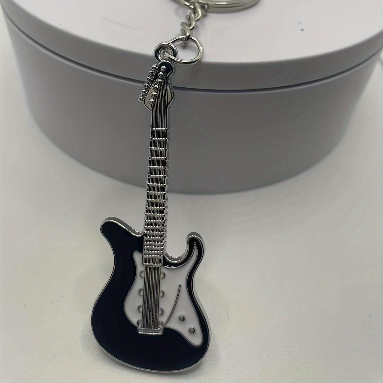 Porte-clés guitare en émail, 5 couleurs, Instrument de musique