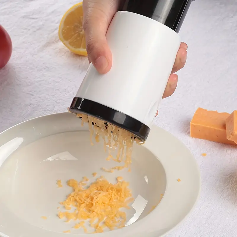 Cheese Shredder Grinder, Cheese Grater (includes Two Cutting Heads) Kitchen  Gadgets, Kitchen Supplies, Kitchen Tools - Temu