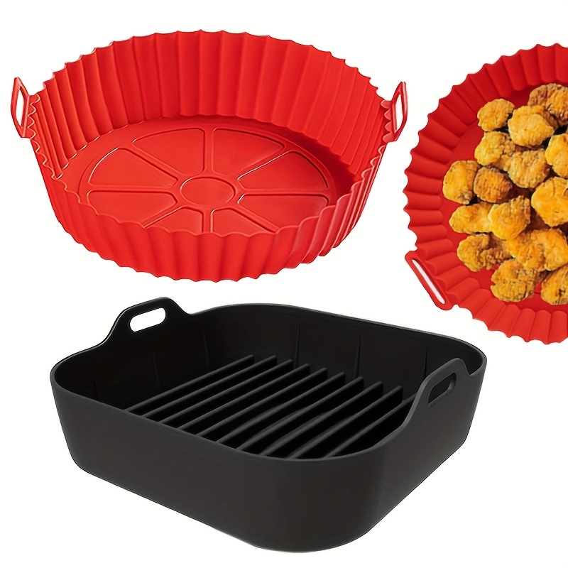  Silicone Air Fryer Liner Basket Round,Silicone Liners
