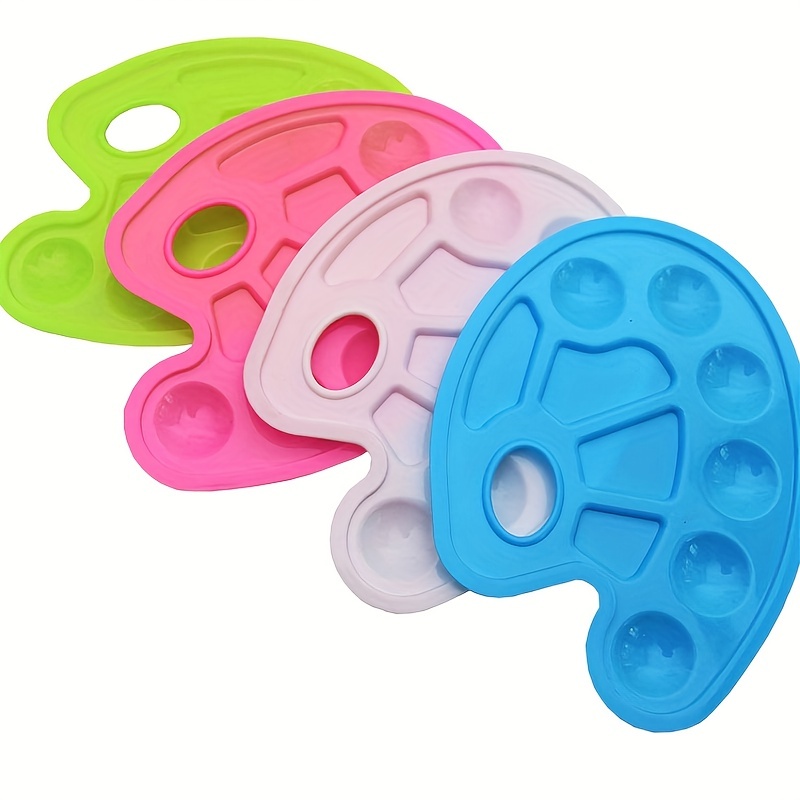 Plastic Palette With Thumb Hole Art Paint Plastic Drawing Pallet