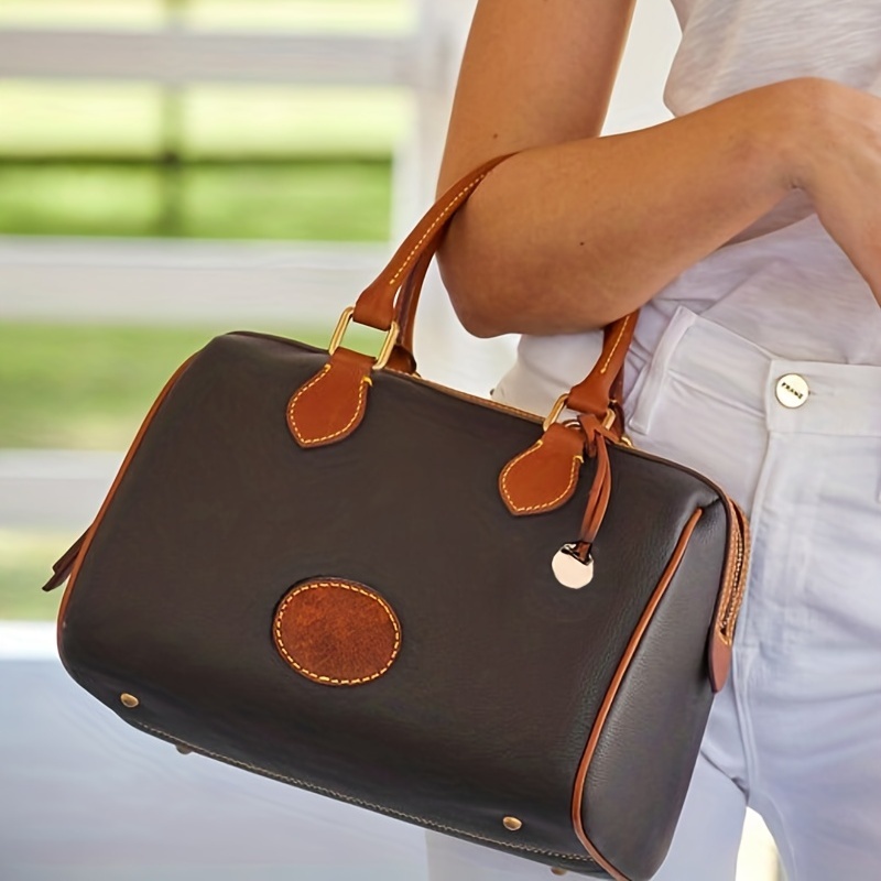Women's Retro Boston Bag, Classic Top Handle Handbag, Versatile Pillow Bag  Purse - Temu Austria