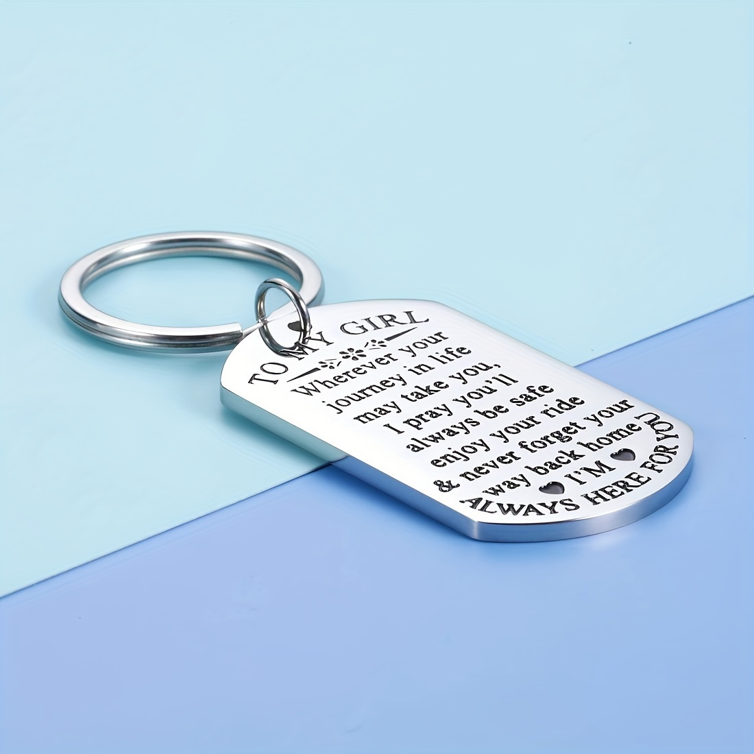 Daughter Gift from Mom Inspirational Keychain Gifts for Adult Teen