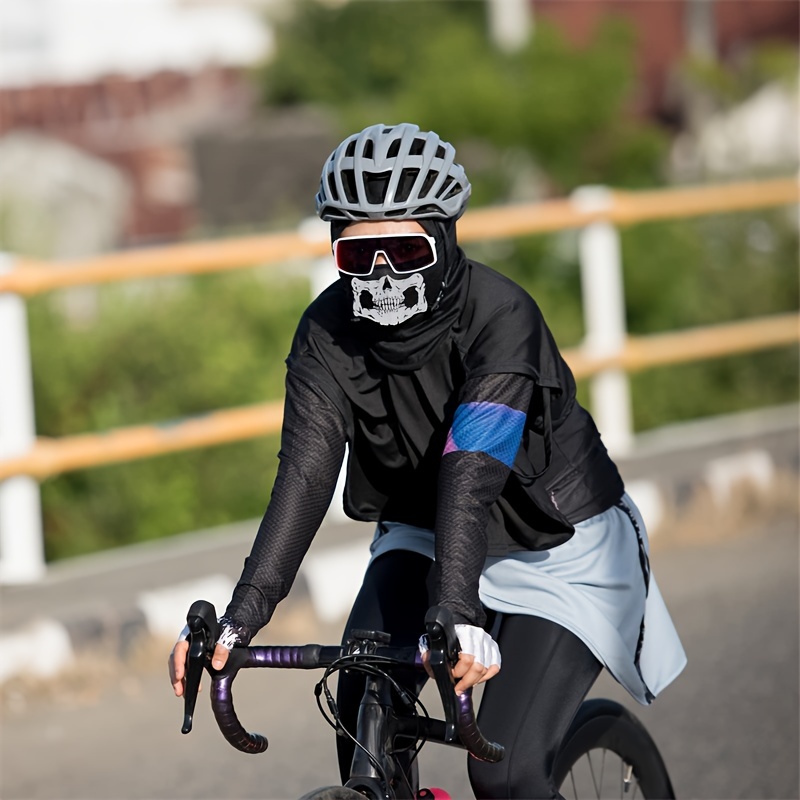 Masques de Moto 2 pièces Multifonction Masque Tête de Mort Moto Masque pour  Ski, Moto, Vélo, Randonnée