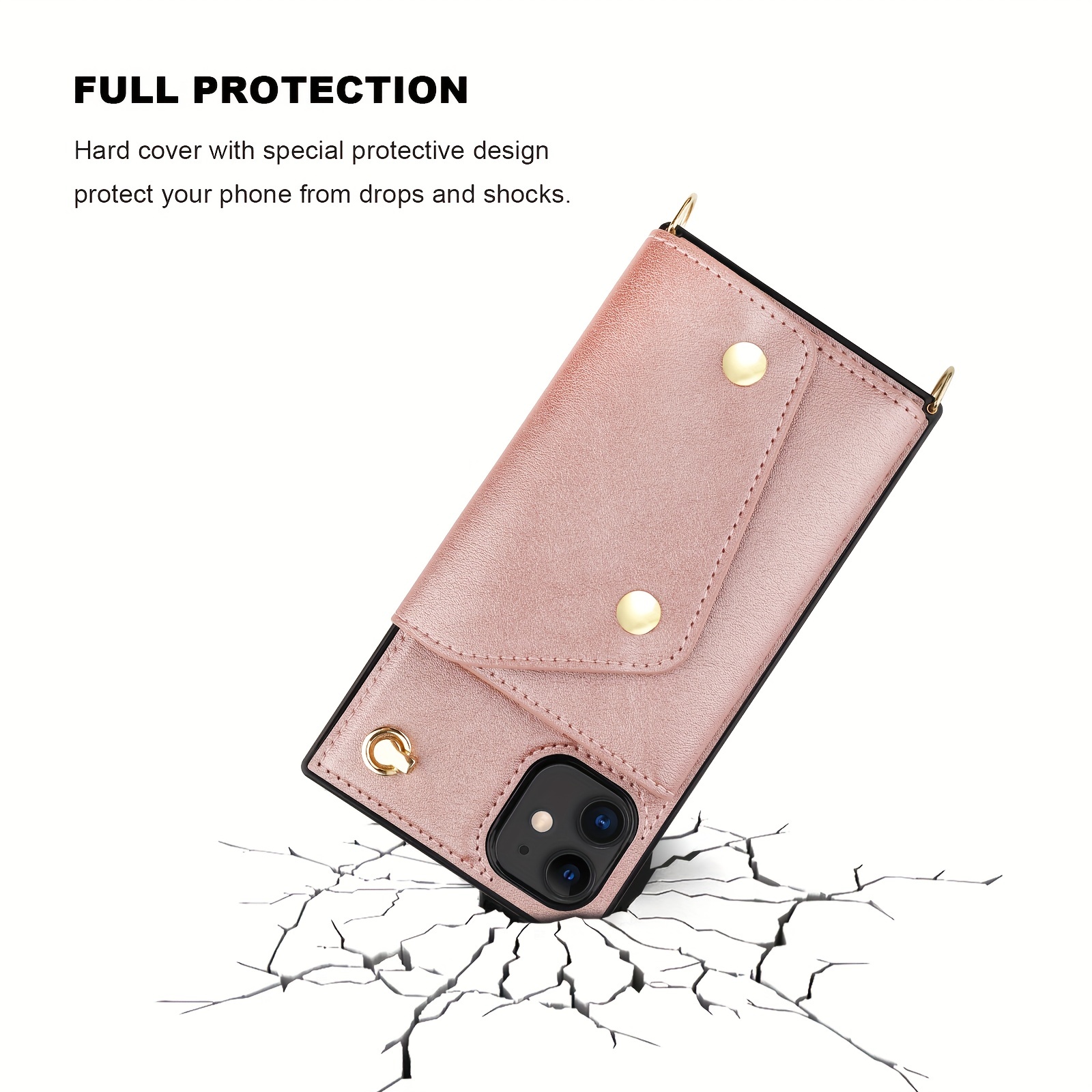 Para Xiaomi 13T / 13T Pro Crossbody Funda para teléfono con billetera con  cremallera multifunción (rosa)