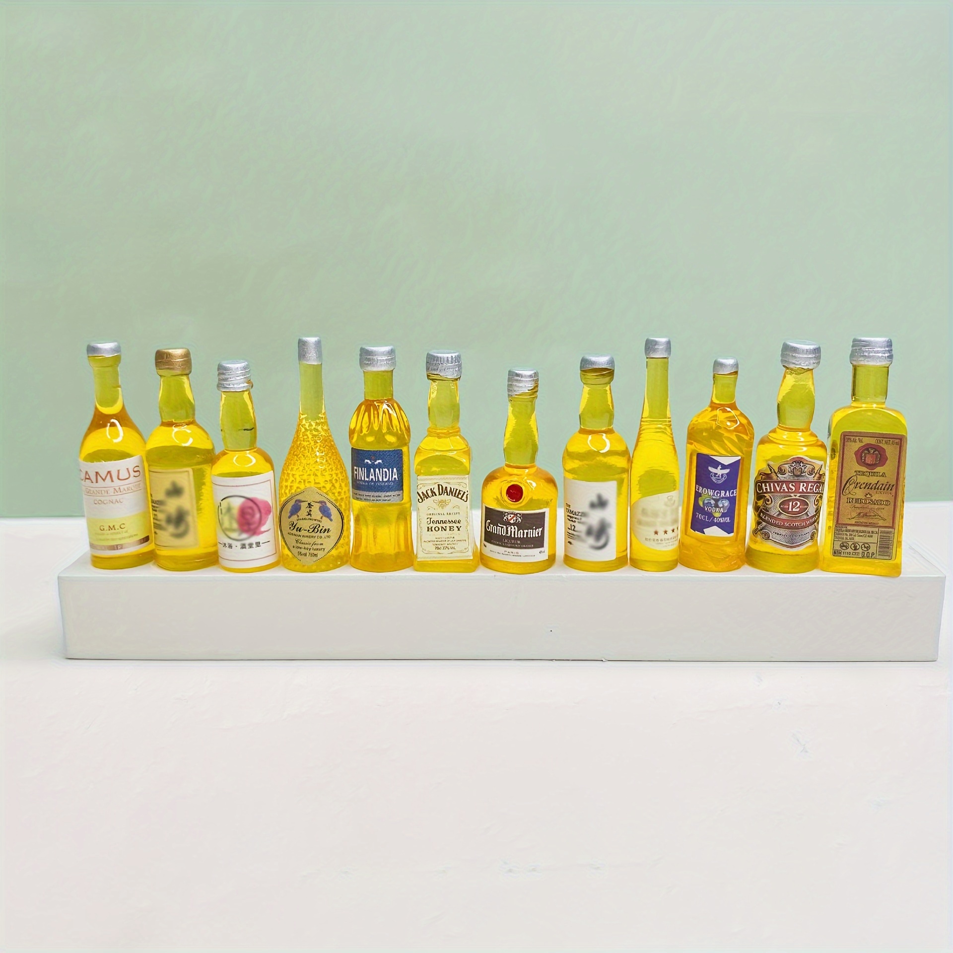 10pcs Mini Resina Botellas Licor Decoraciones Casa Muñecas - Temu