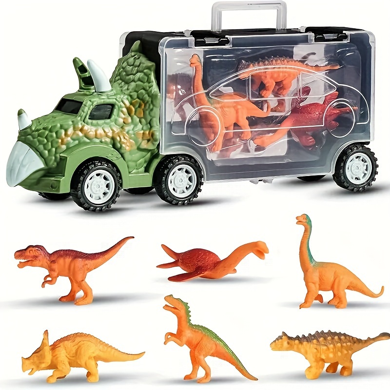 Dinosaurios Juguetes Niños 3 Años Camiones de Juguete para Niños con 12  Animales de Juguetes Dinosaurios Juegos Educativos Regalo Niños Niñas 3 4 5  6