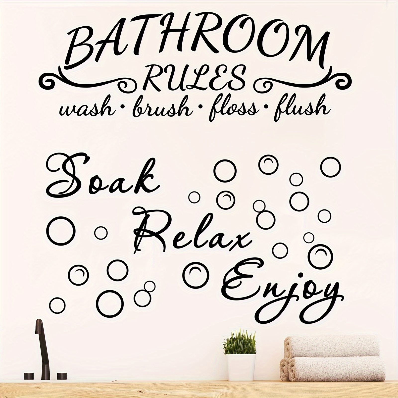 Quote for bathroom deals wall