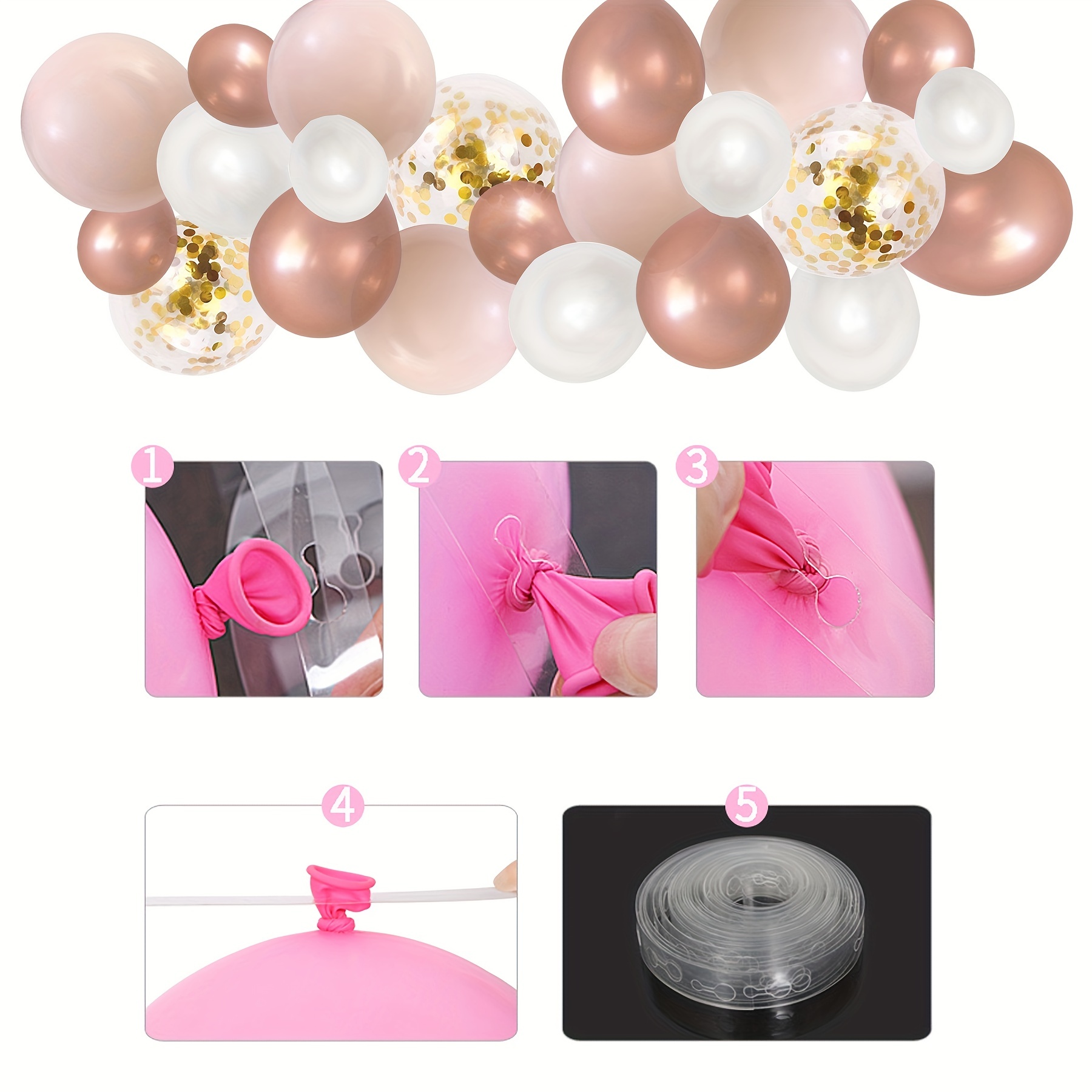 Bachelorette Party Decoration Kit Rose Golden Accessories - Temu