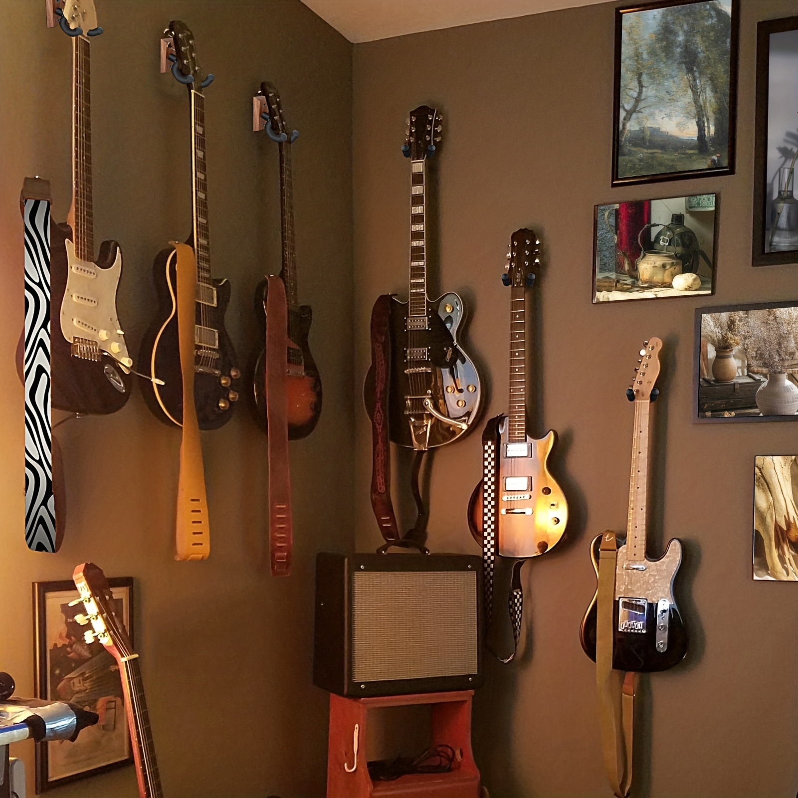 Guitar Wall Mount Guitar Hanger Rotatable Soft Hook Size - Temu Canada