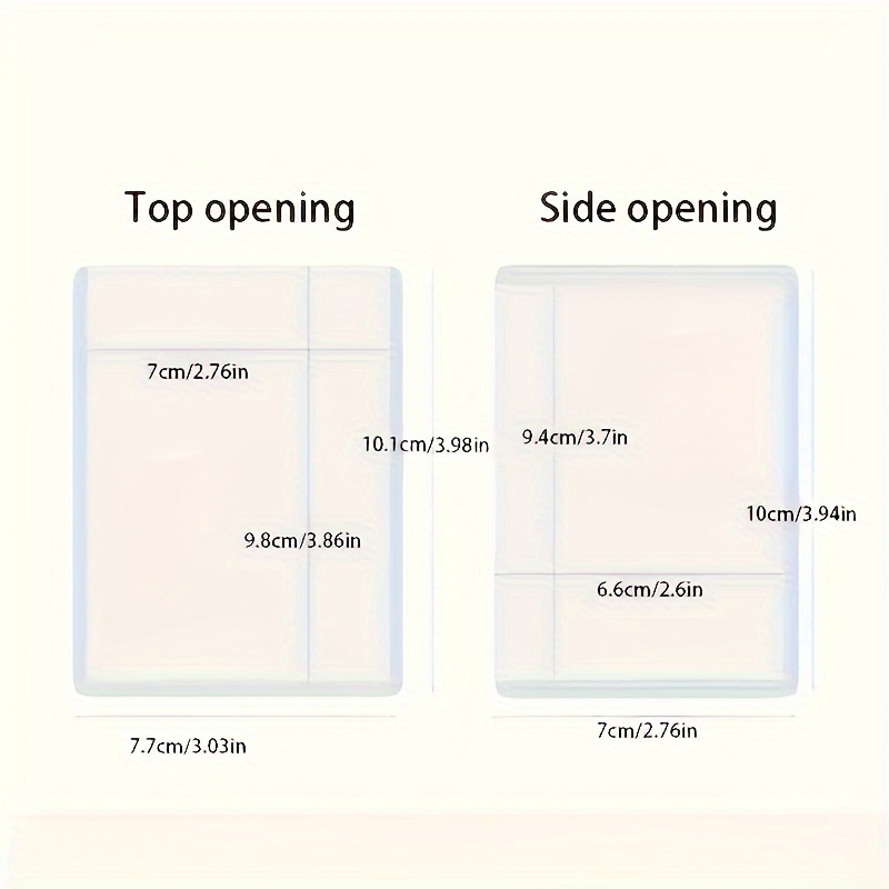 10pcs Double-sided Card Holder Hard Car